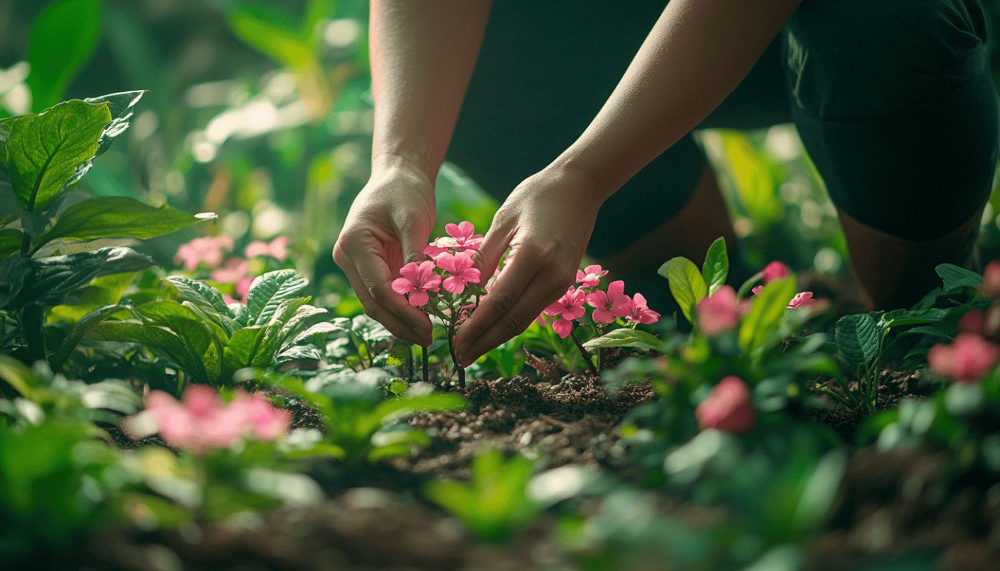 Créer un jardin de rêve avec des arbres à fleurs roses et des plantes compagnes