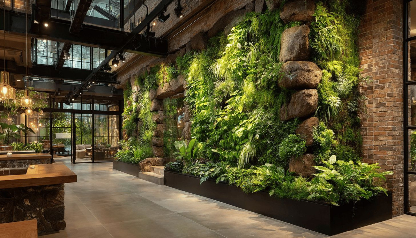 Mur végétal intérieur création et entretien pour une ambiance naturelle