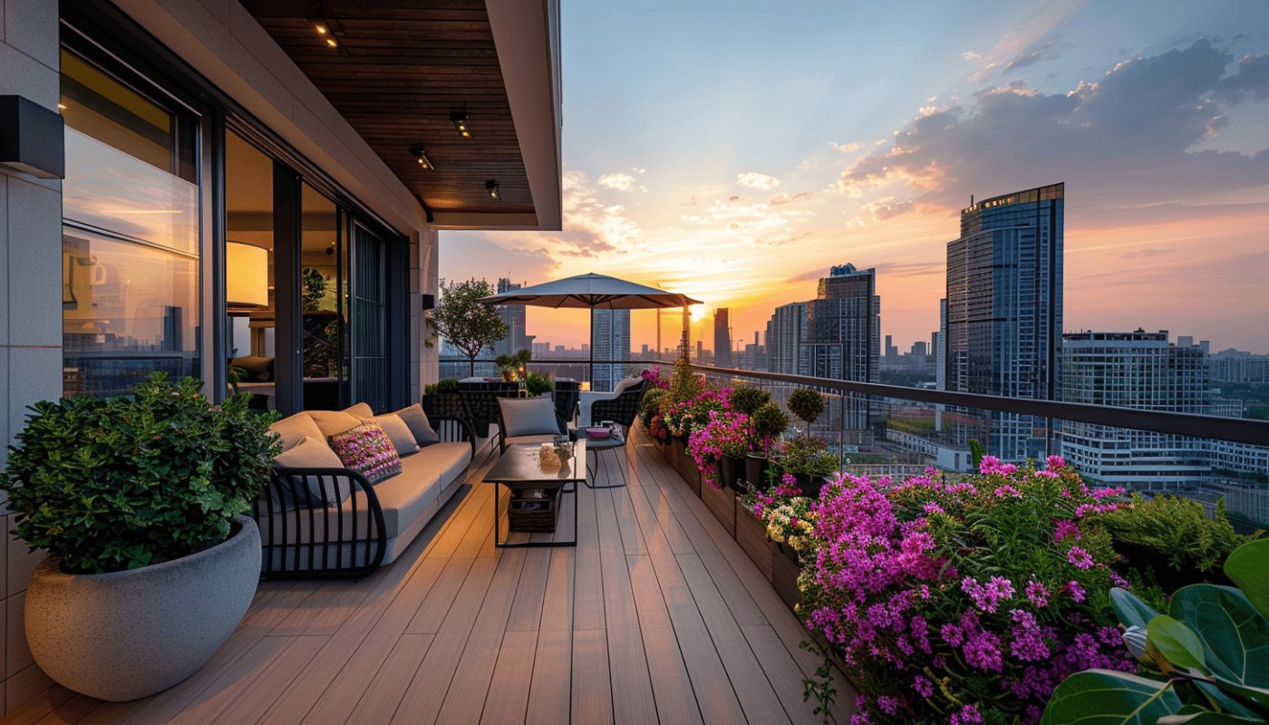 Terrasses et balcons aménagement pour profiter de l'extérieur en ville